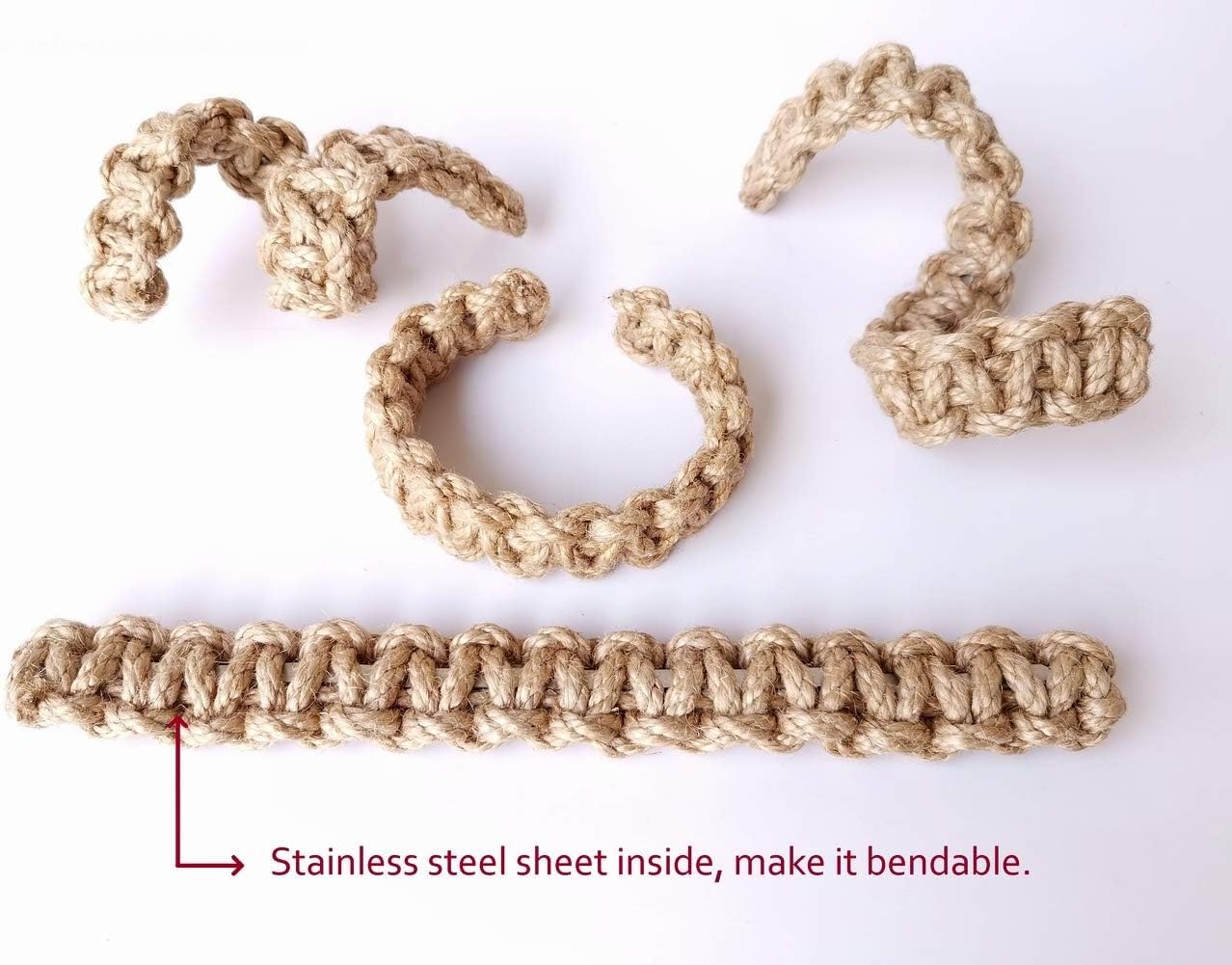 Elkpruu Braided Curtain Tiebacks Set of 4