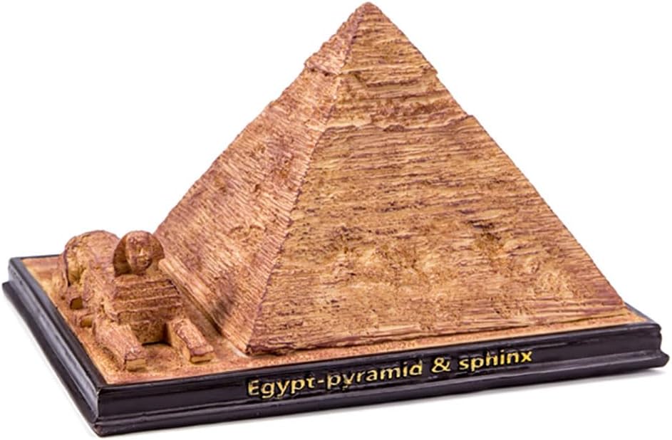 Egyptian Pyramid Statue Model Sphinx Sculpture Collectible Figurine