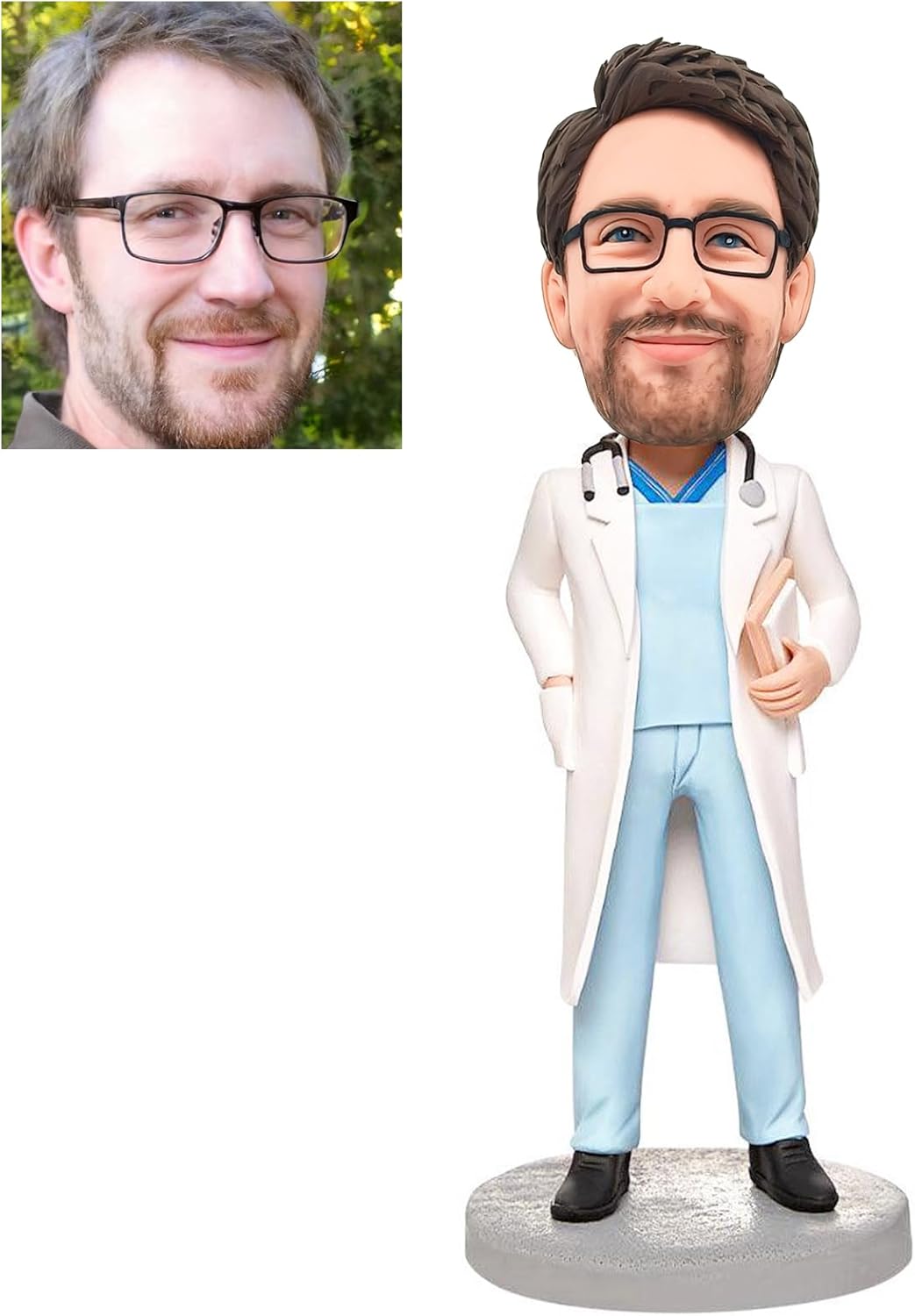 Custom Personalized Male Doctor Bobblehead Figure