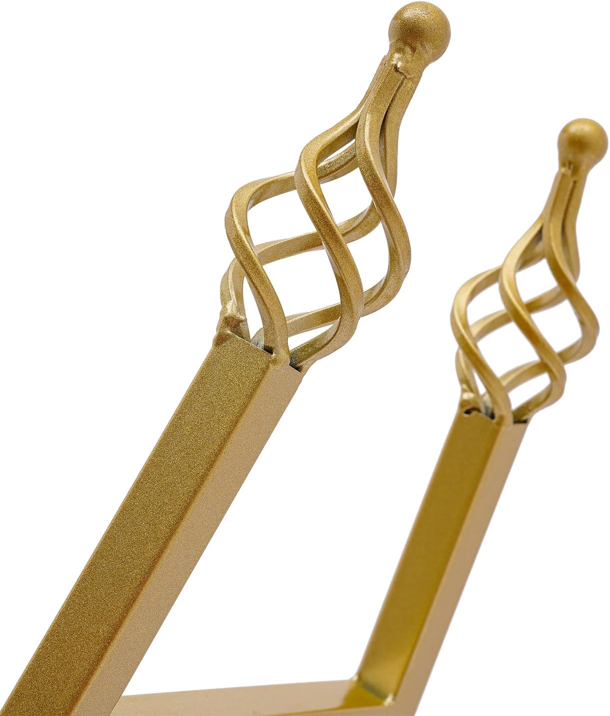 2Pcs Metal Easel Stand with 6 Holes Adjustable Gold Display Stand
