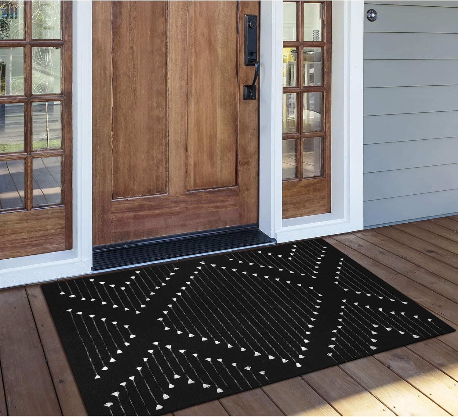 Livebox Black Boho Entry Rug 24 x 37