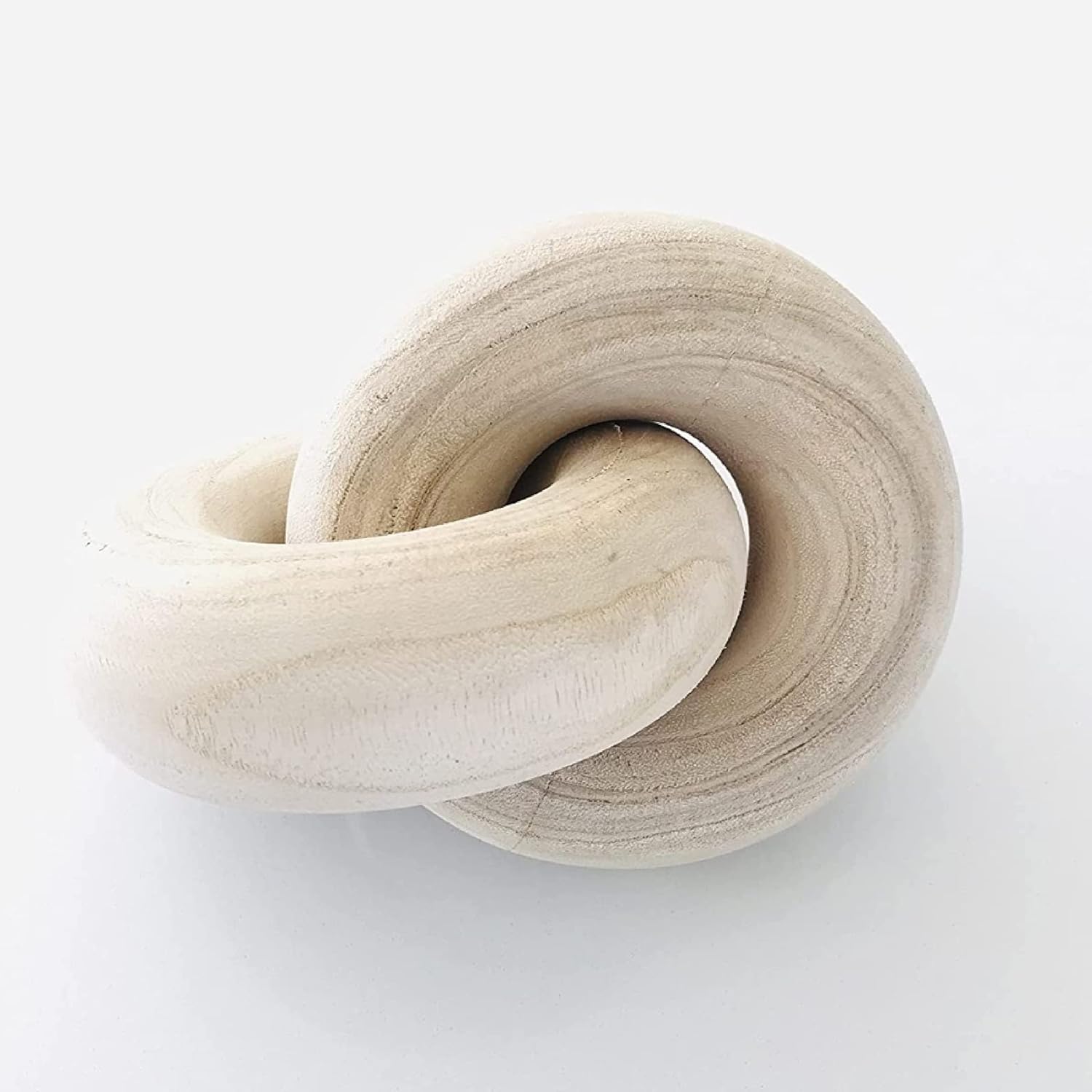 Rool Beige Wood Knot Chain Link Decor Accents