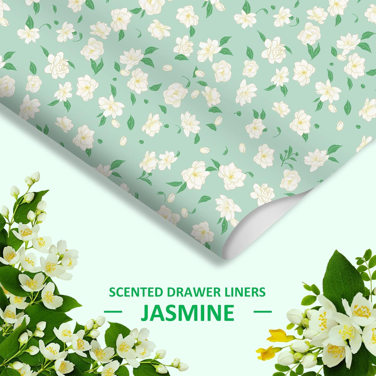 SCENTORINI Jasmine Scented Drawer Liners 6 Sheets