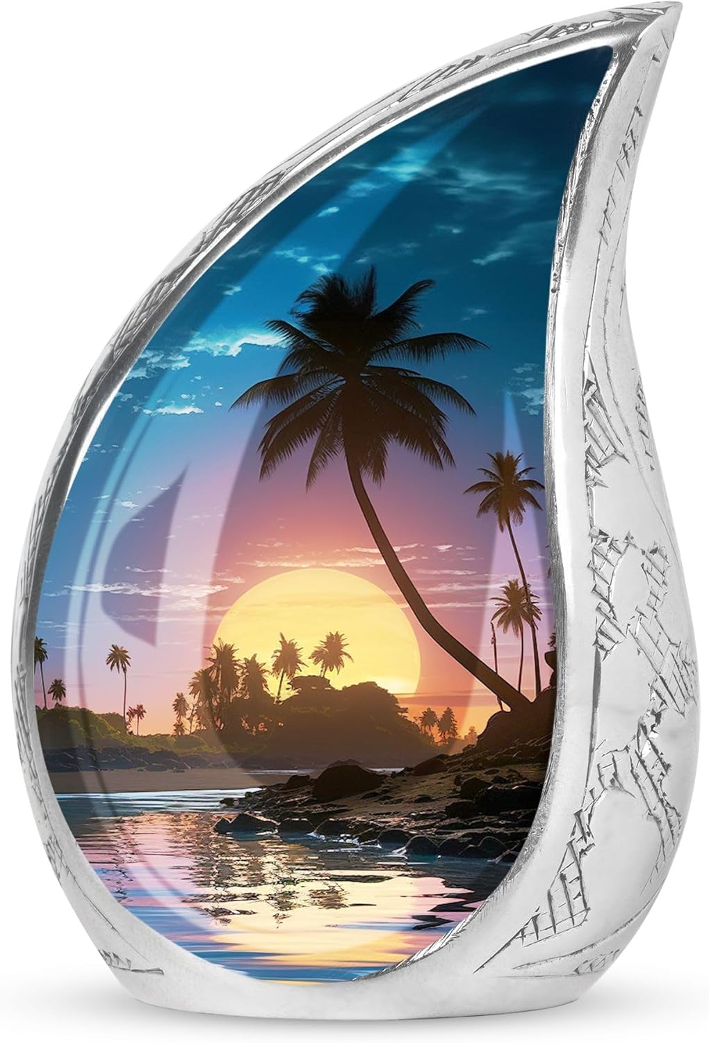 10 Inch Metal Sunset Urn For Ashes
