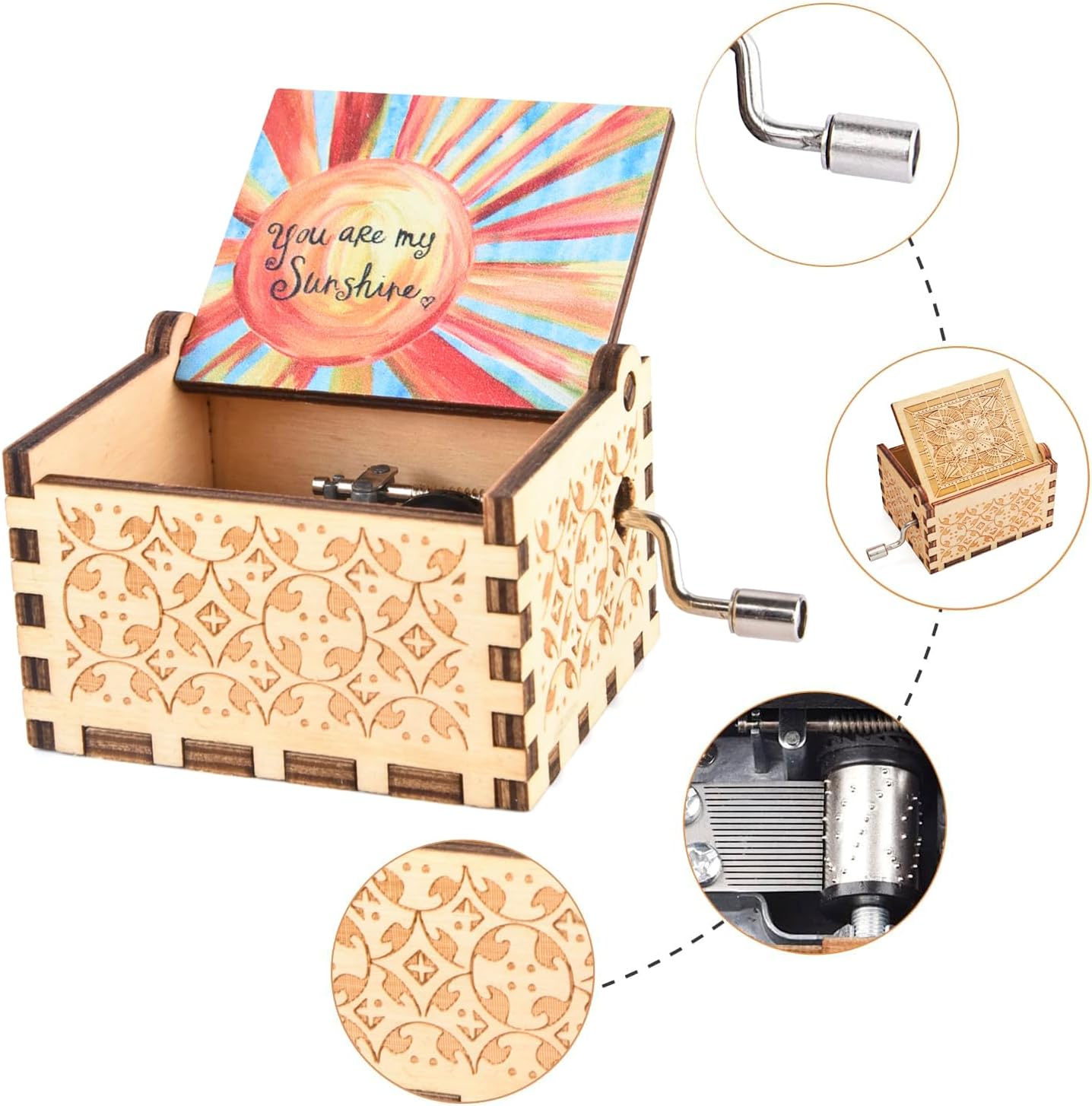 You Are My Sunshine Music Box Wooden Gift