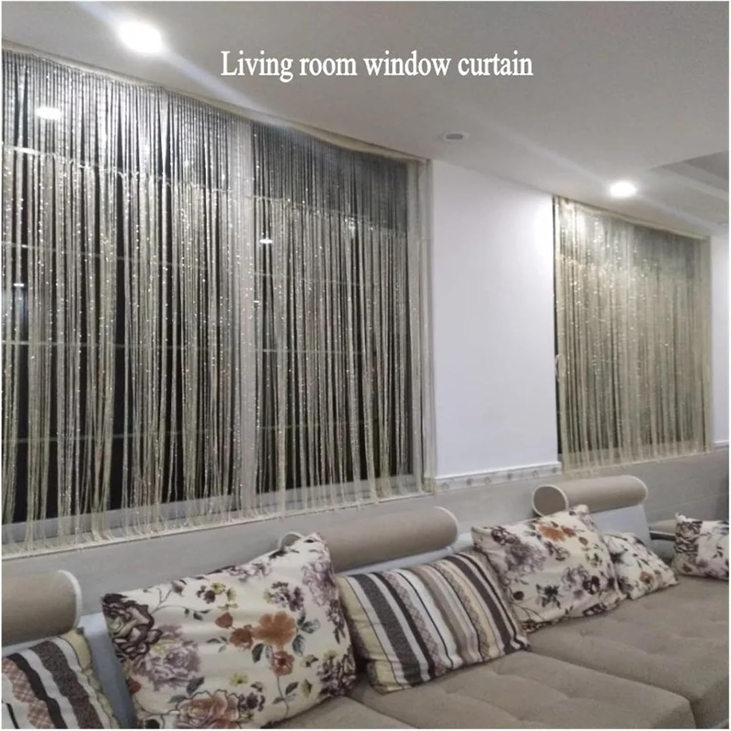 Shiny Tassel String Curtain 3x26m Door Divider