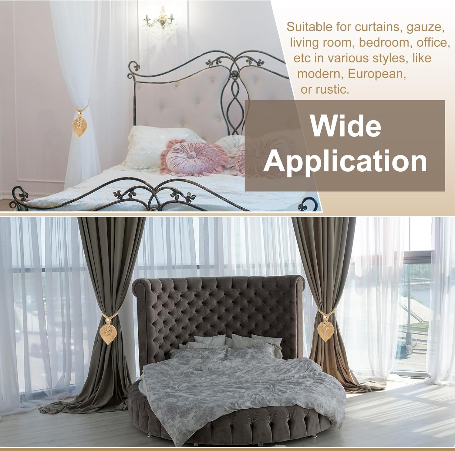 Uxcell 6 Pack Tassel Curtain Holdbacks White
