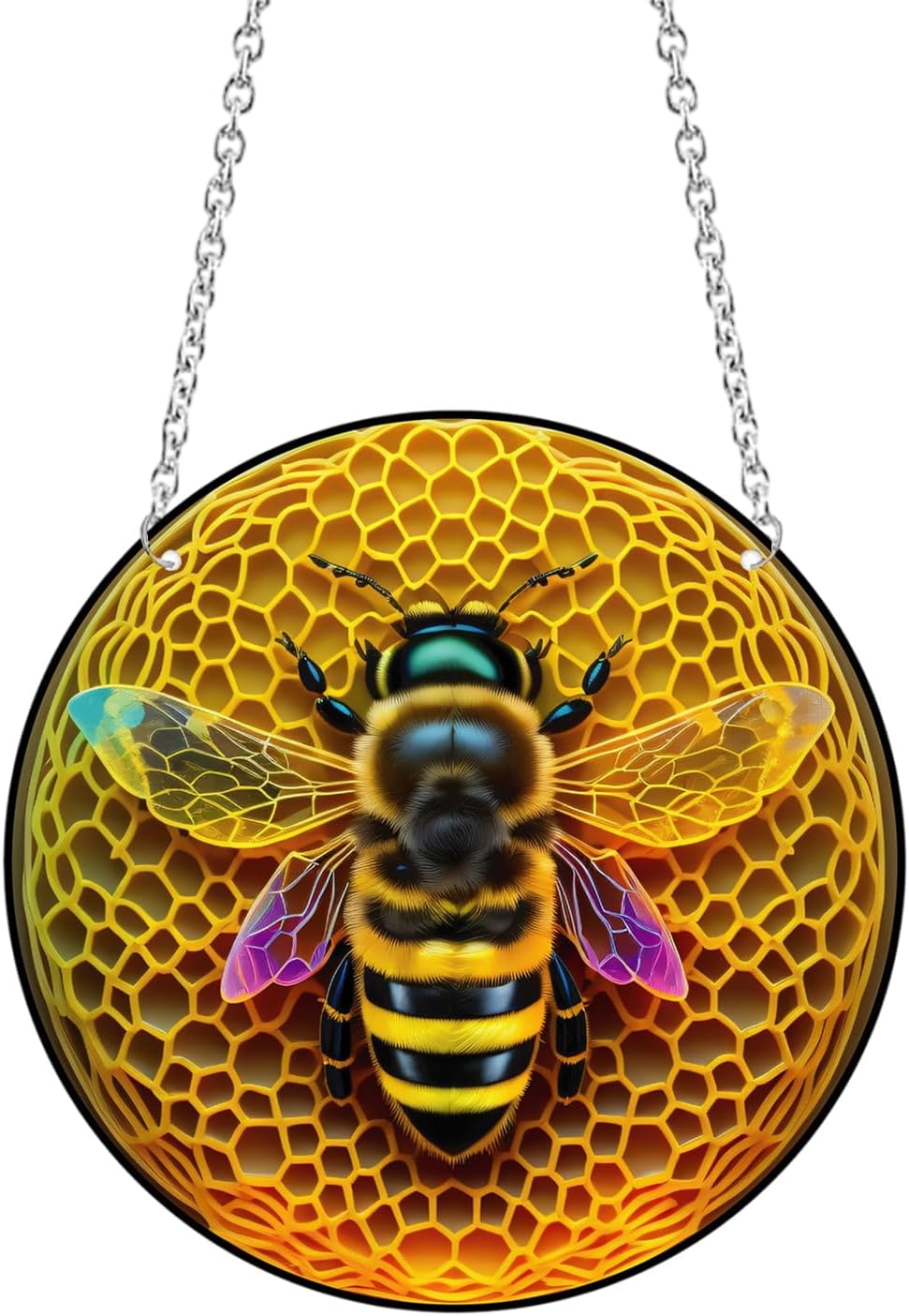 Bee Acrylic Window Hanging Decor Suncatcher