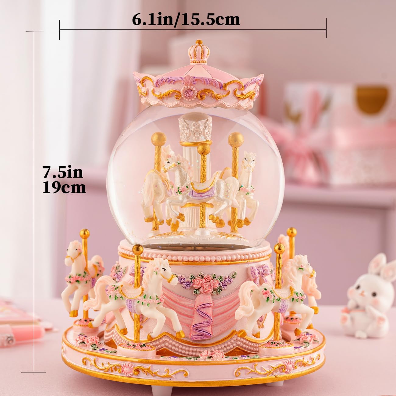 You Are My Sunshine Snow Globe Music Box for Women