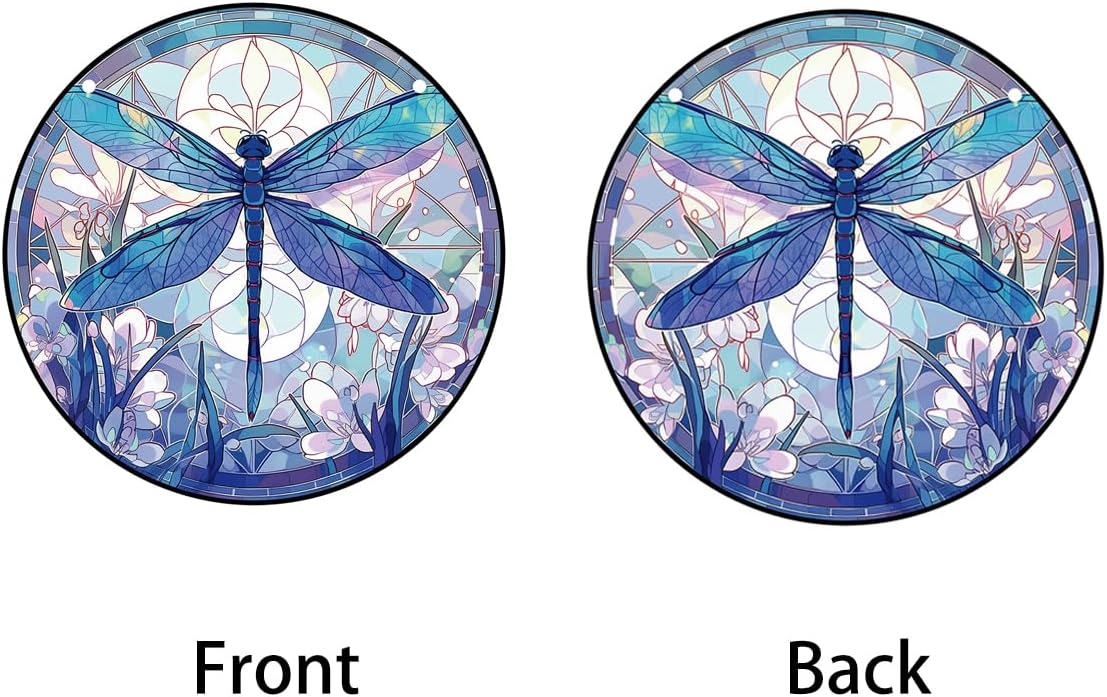 Dragonfly Stained Acrylic Window Decor Panels