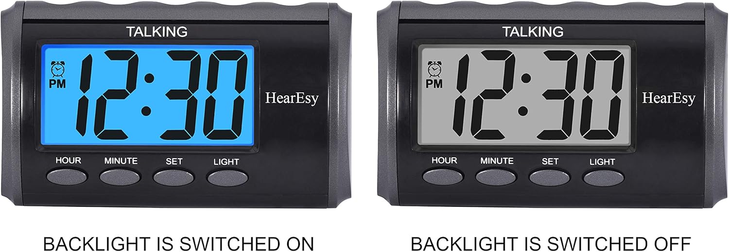 HearEsy Talking Alarm Clock with Large Numbers