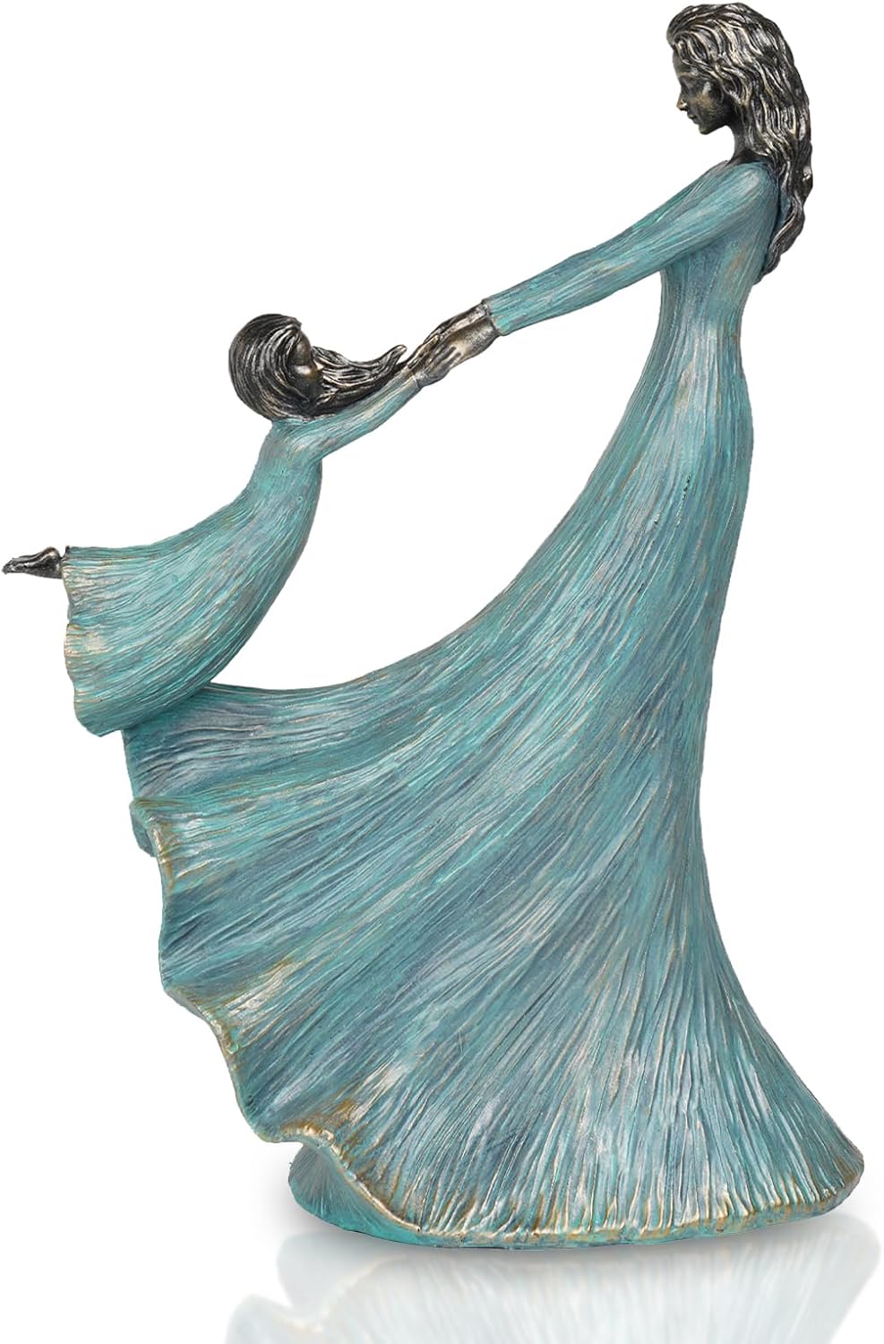 Braxio Mom and Child Playing Figurine - Blue