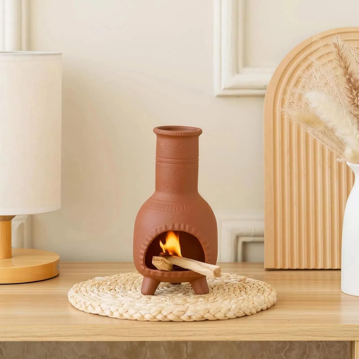 Zynzthos Handmade Terracotta Incense Holder Burner