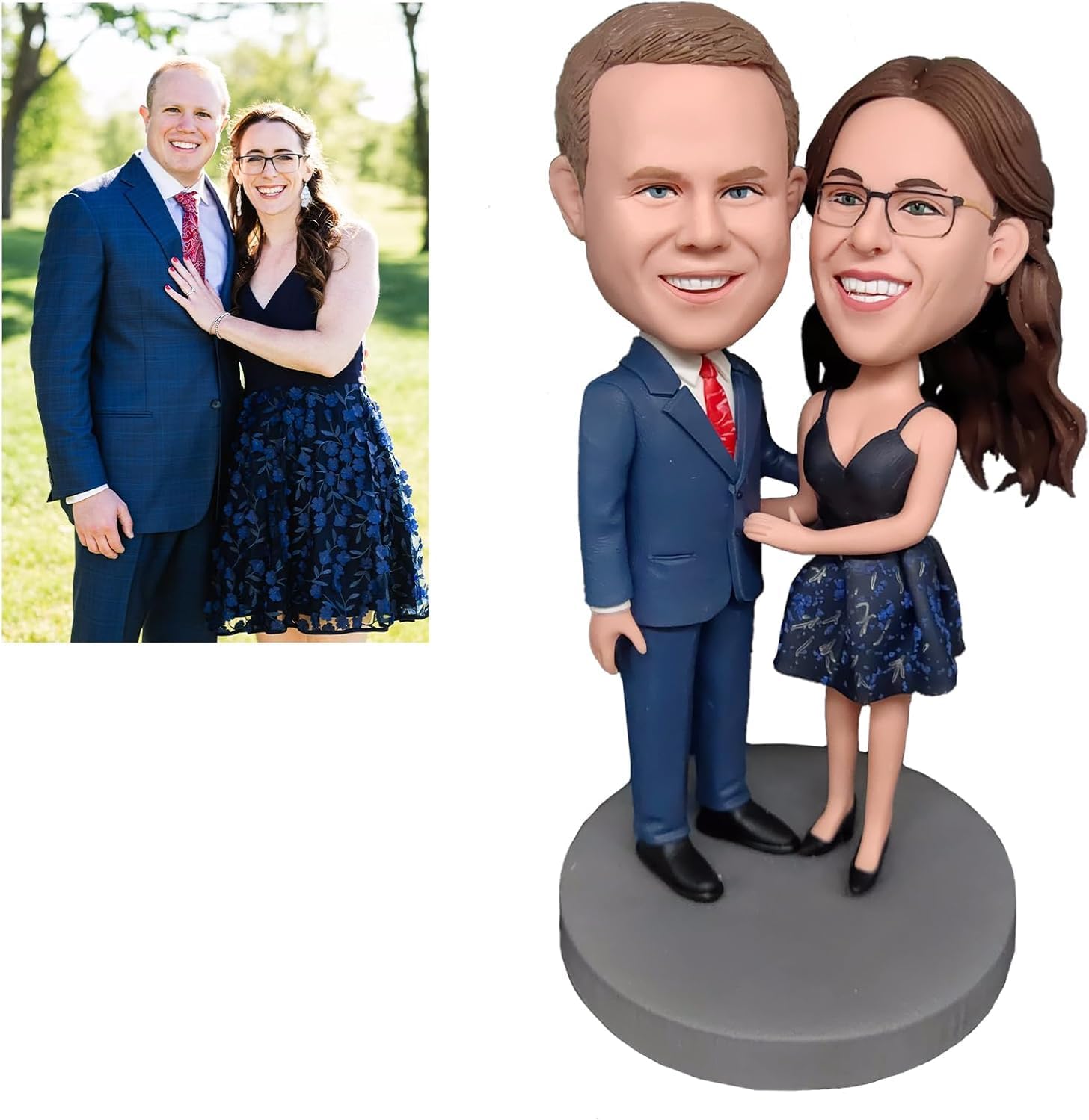 AWZY Custom Bobble Head Figurine for Couples