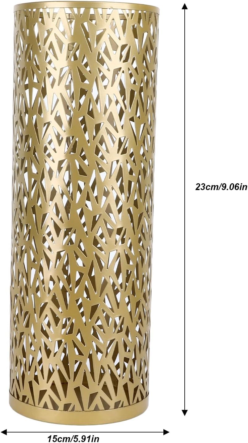 SUNFECILI Small-Gold Round Umbrella Stand Holder