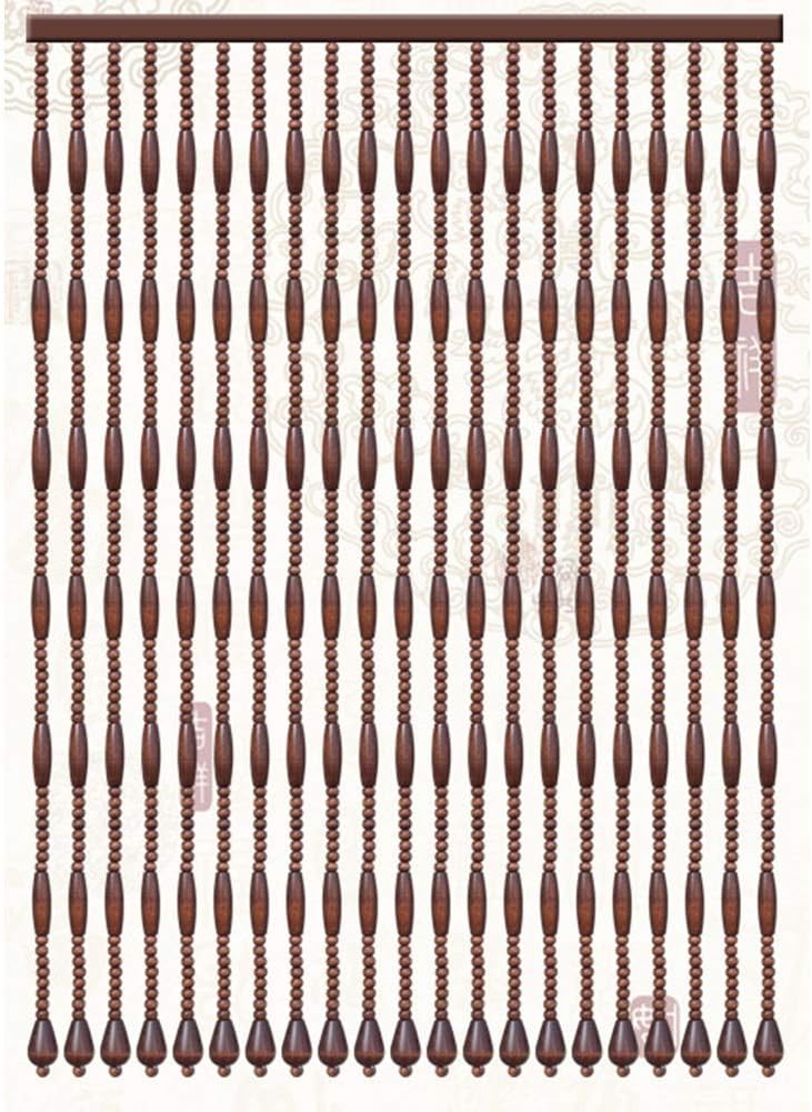 HAPPLiGNLY Beaded Door Curtains 55 Strands Brown Retro Decor