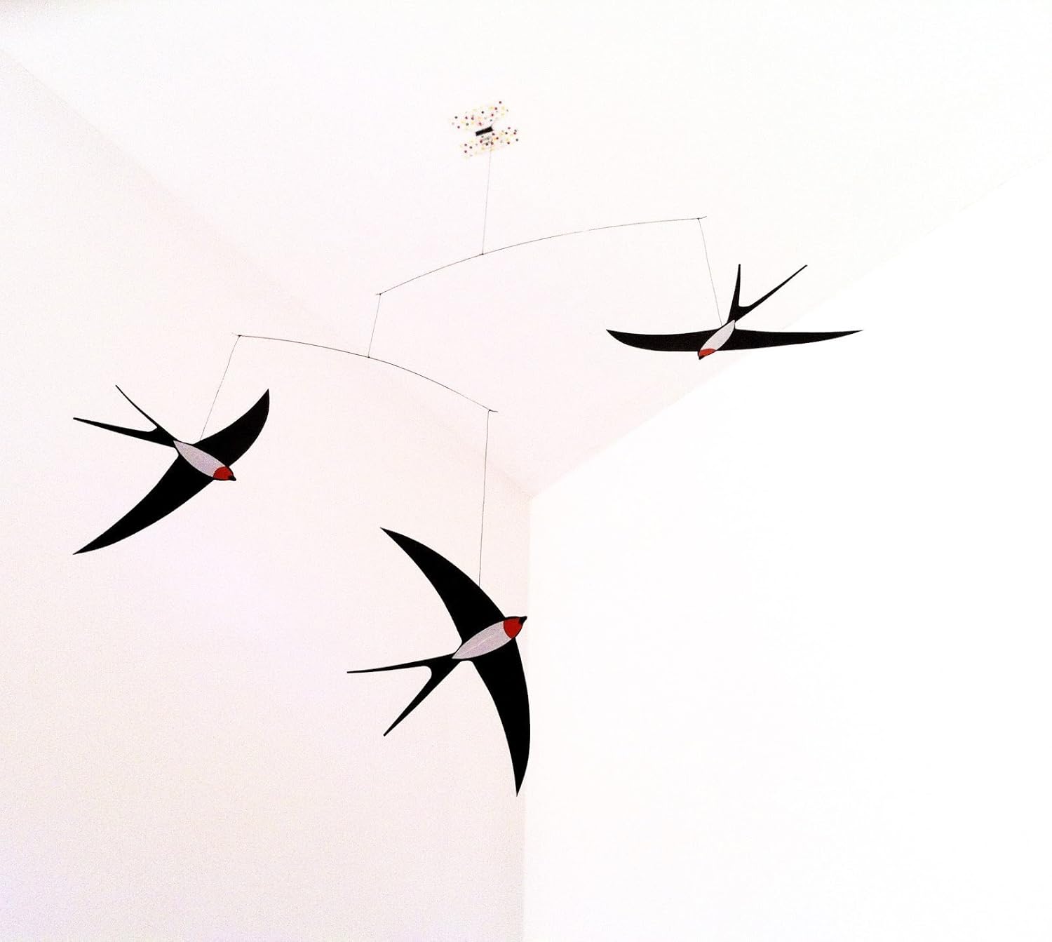 3 Swallow Hanging Mobile - 20 Inches - Handmade in Denmark