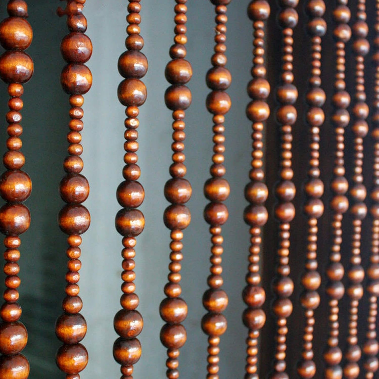 Natural Wooden Beads Door String Partition Curtain