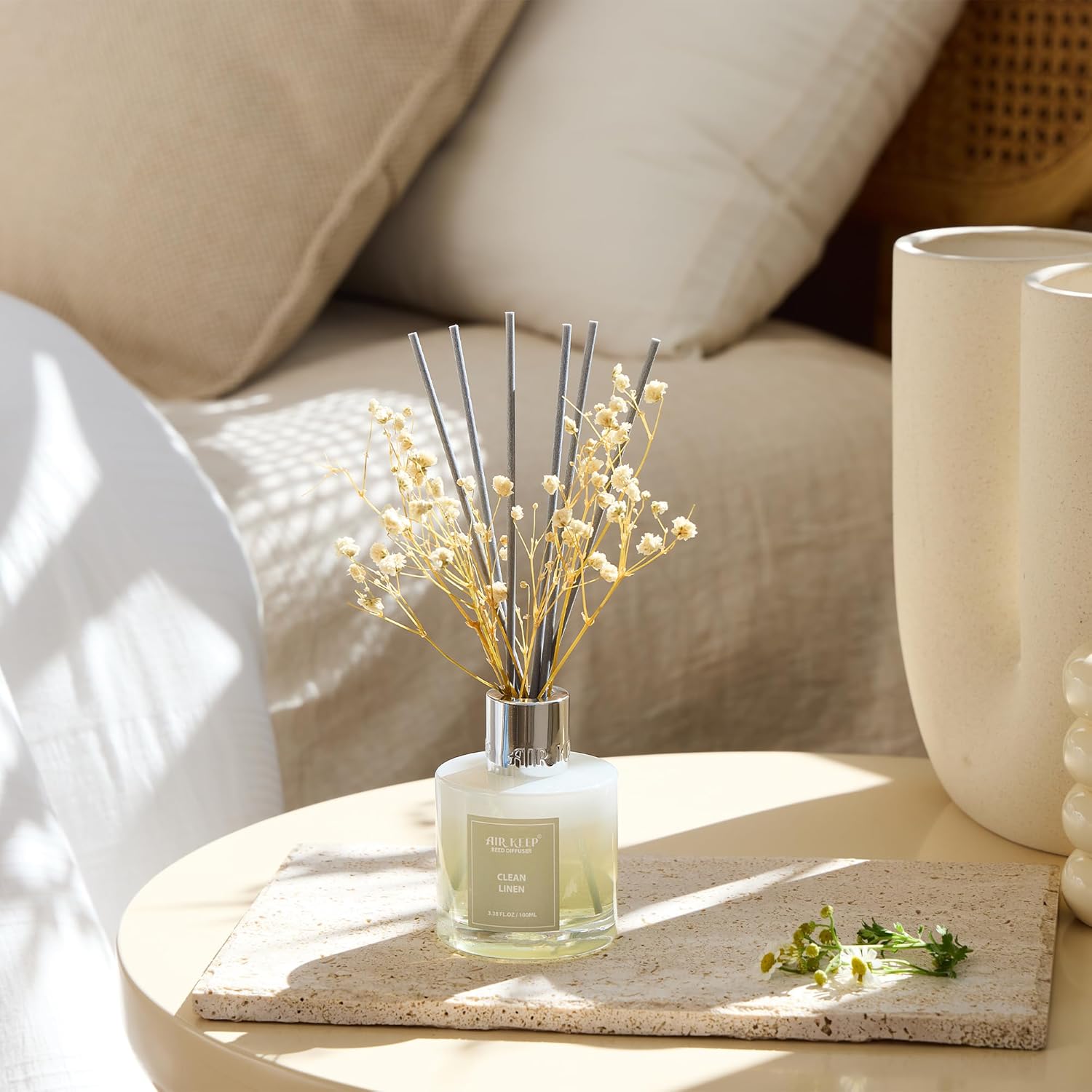 Airkeep Reed Diffuser Set - Clean Linen 100 ml