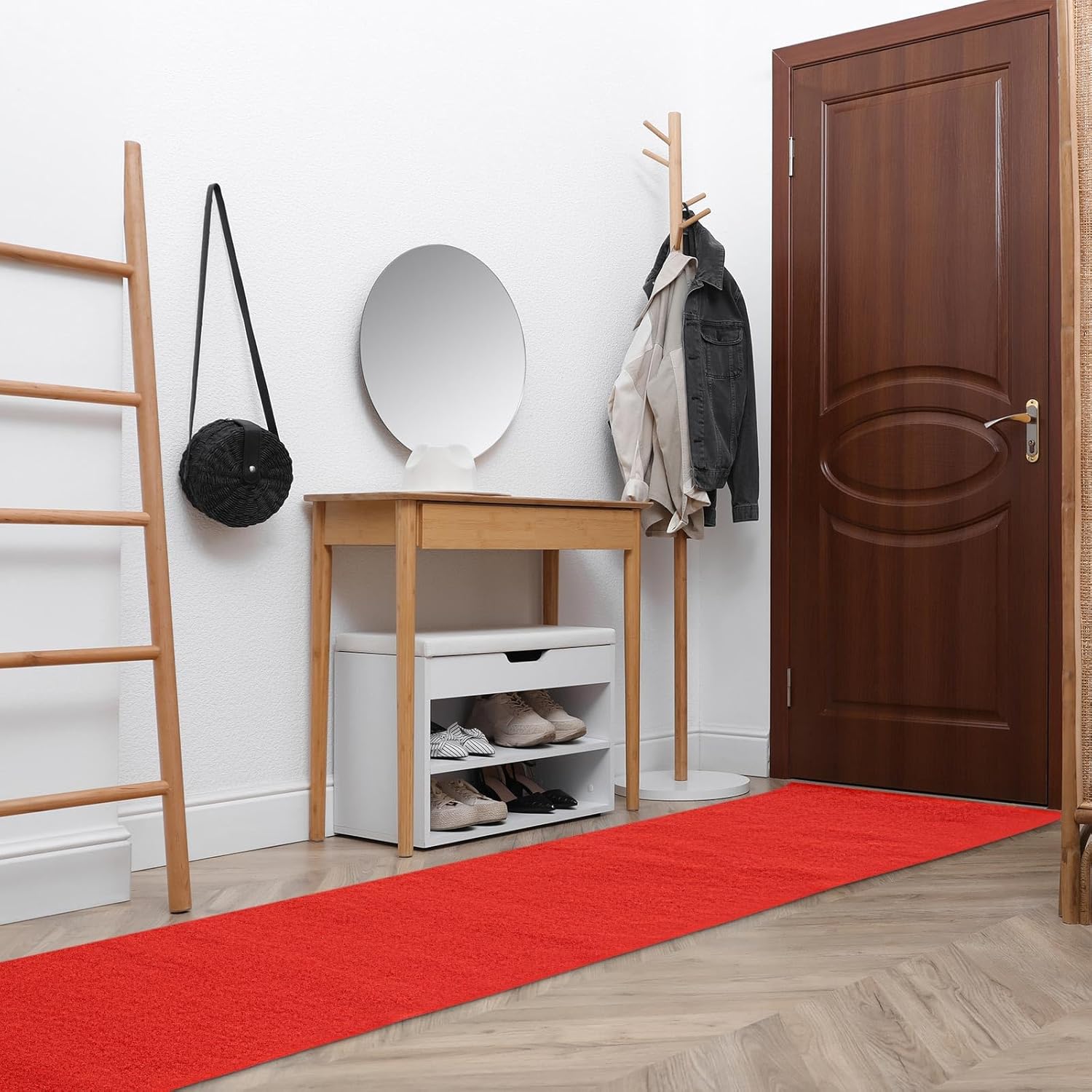 Timgle Red Carpet Runner 3 x 10 Feet Non Slip Kitchen Rug