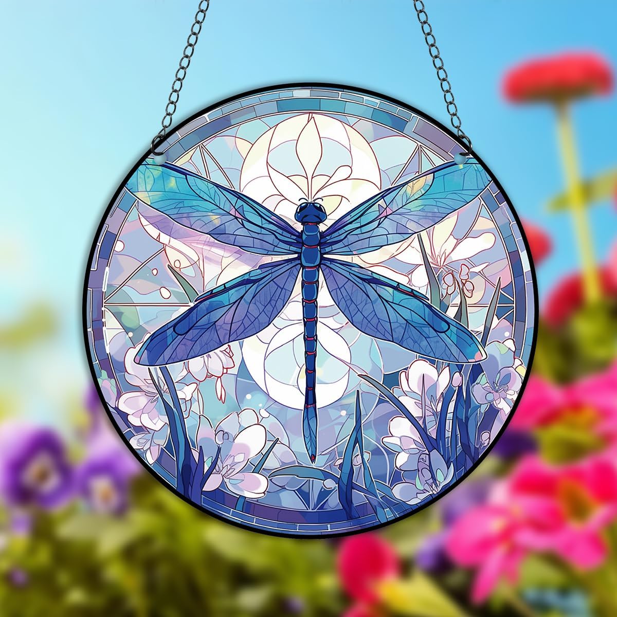 Dragonfly Stained Acrylic Window Decor Panels