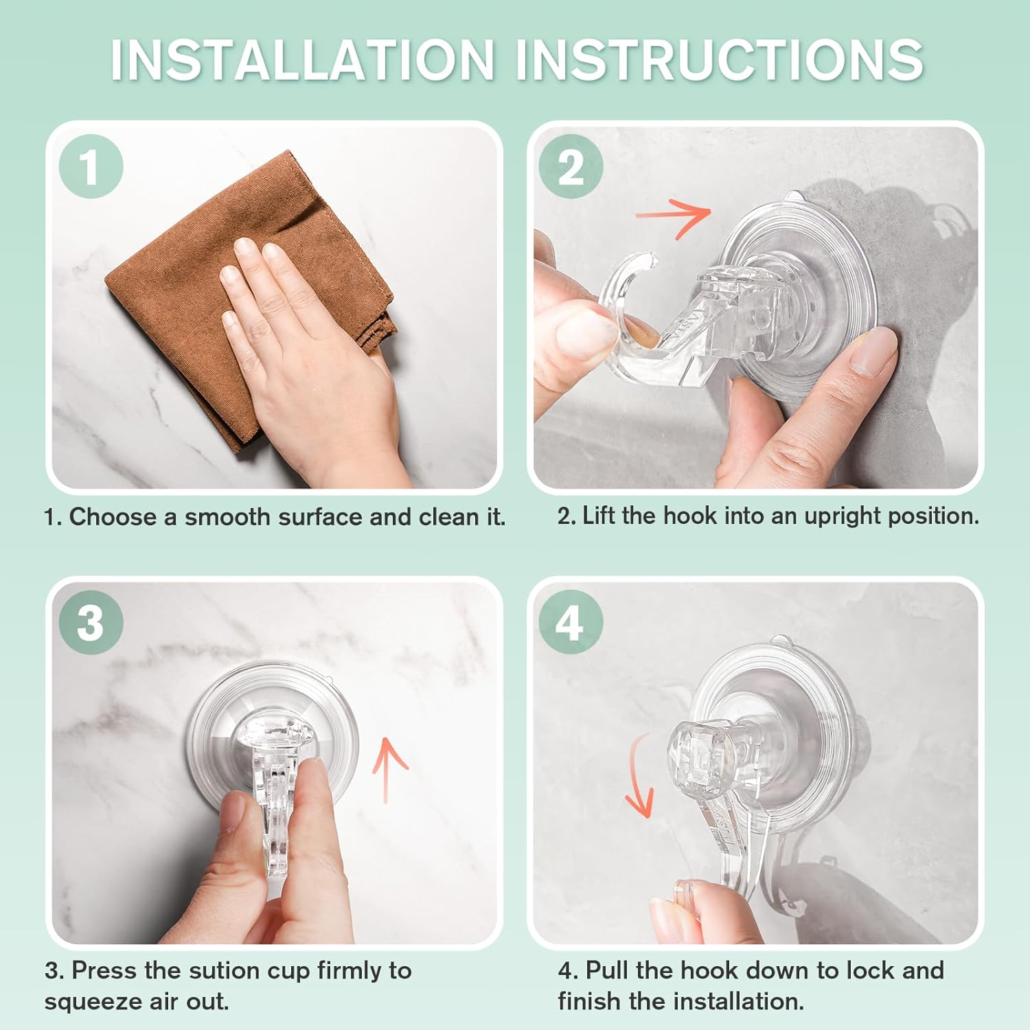 VISV Clear Wreath Hanger 22 LB Capacity 2 Pcs