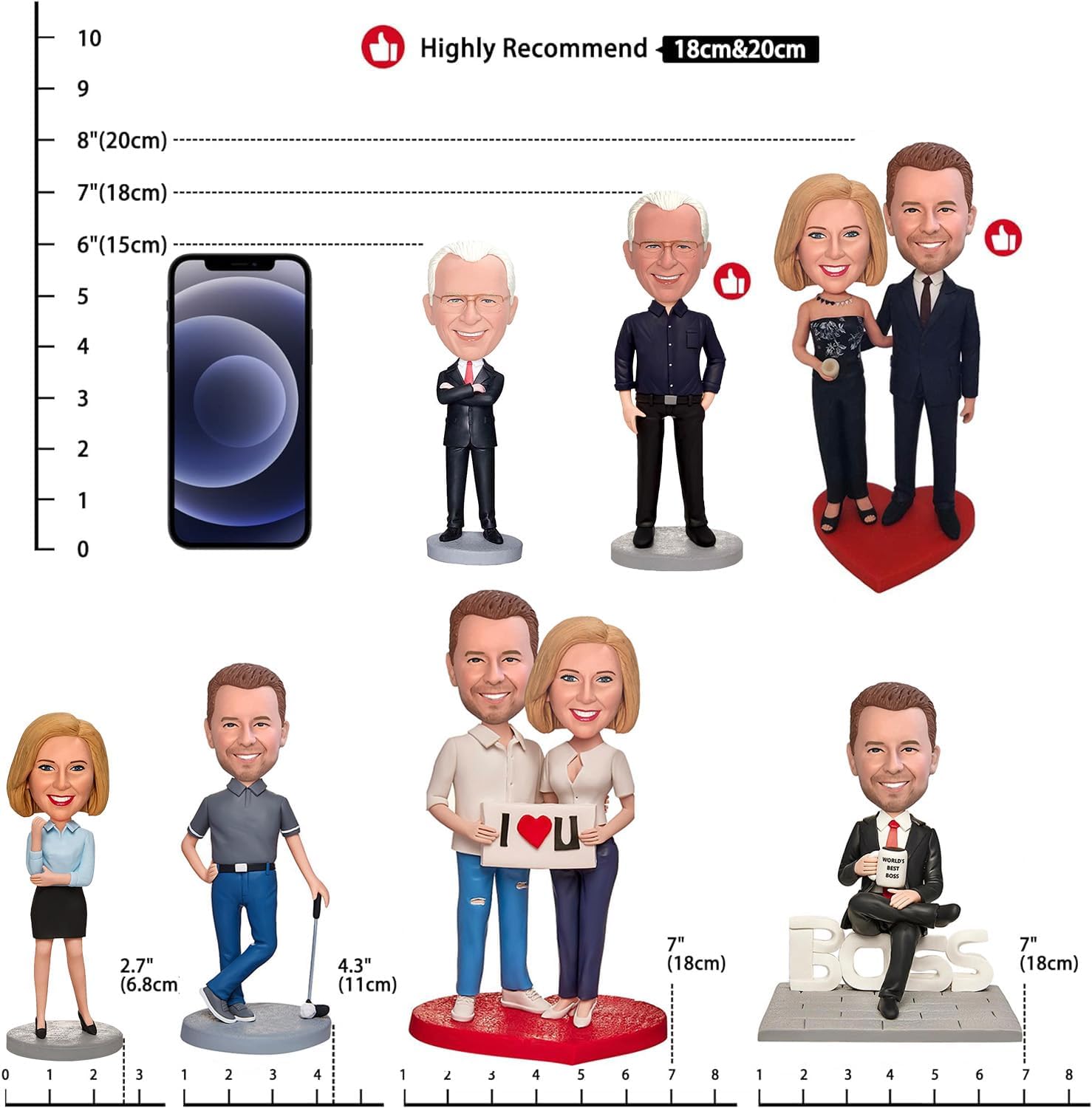 Customized Bobblehead Dolls for Men Boyfriends Husbands
