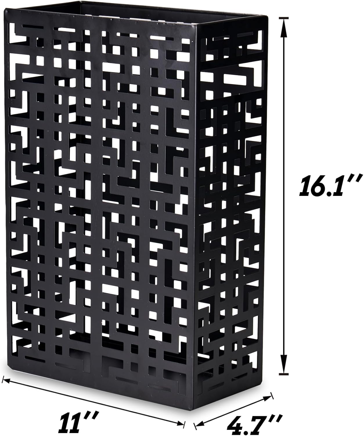 Black Metal Umbrella Stand Rack for Entryway