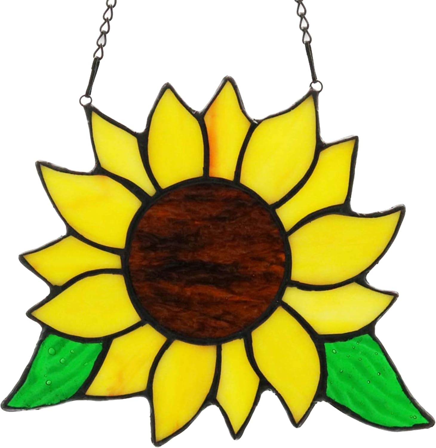 Stained Glass Sunflower Window Hanging Decor