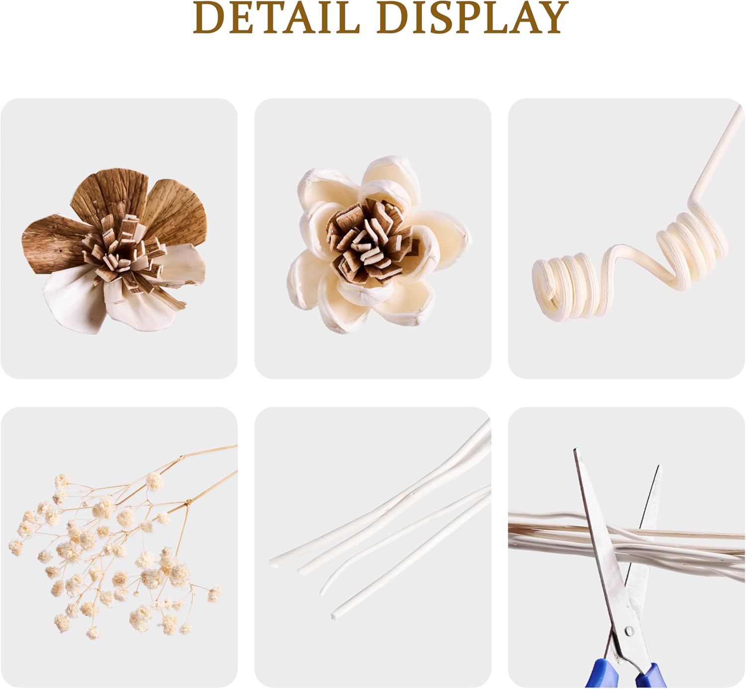 COCORRINA Reed Diffuser Sticks - White Floral Home Decor