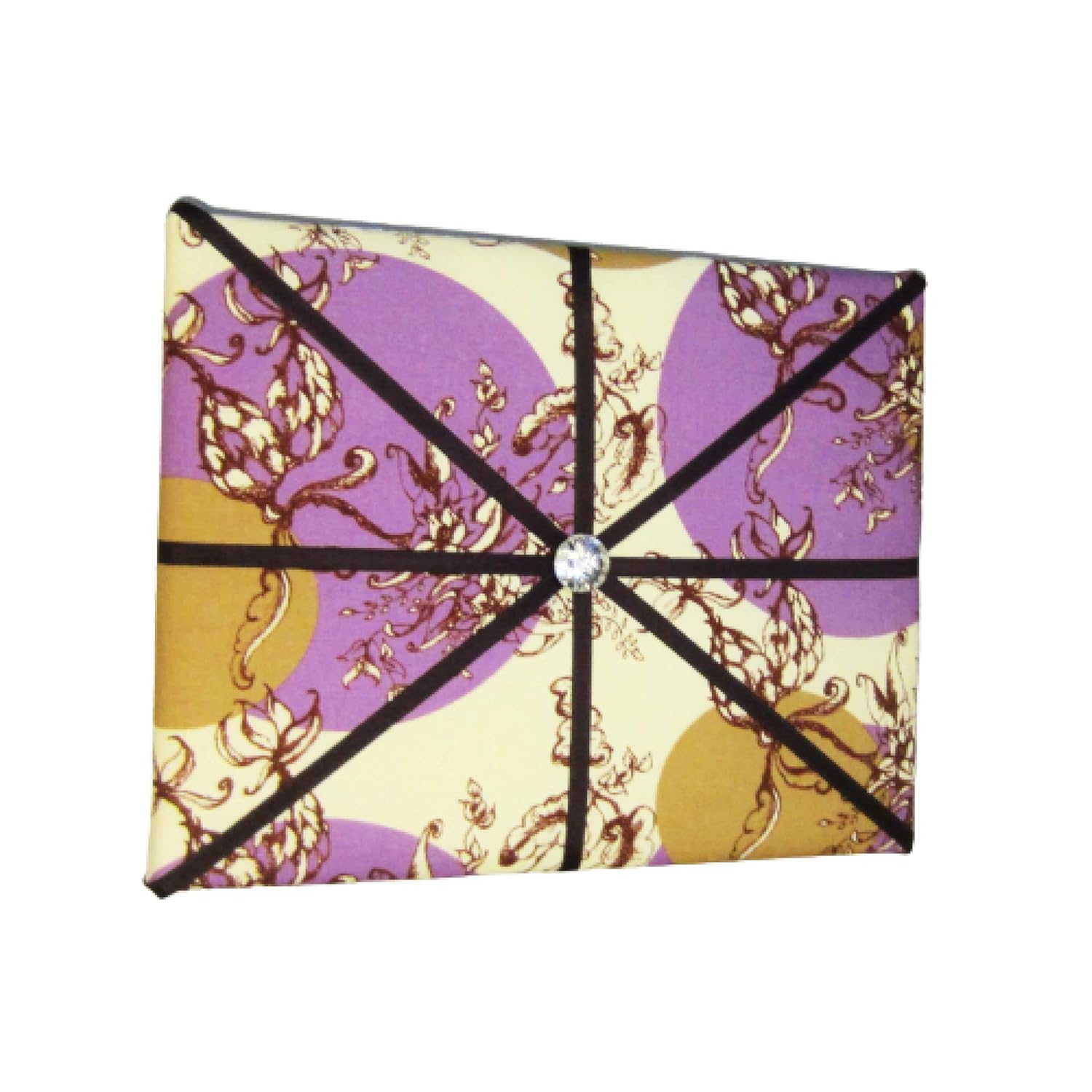 11x14 Purple Brown Cream French Memory Board Bow Board