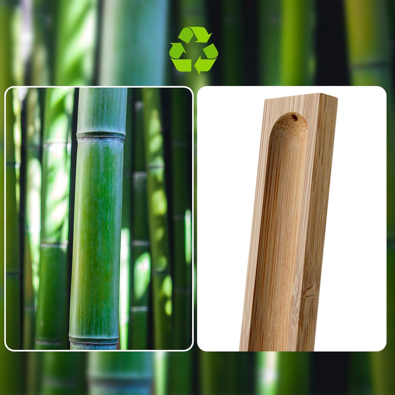 2 Pieces Natural Bamboo Incense Stick Holder with Ash Catcher