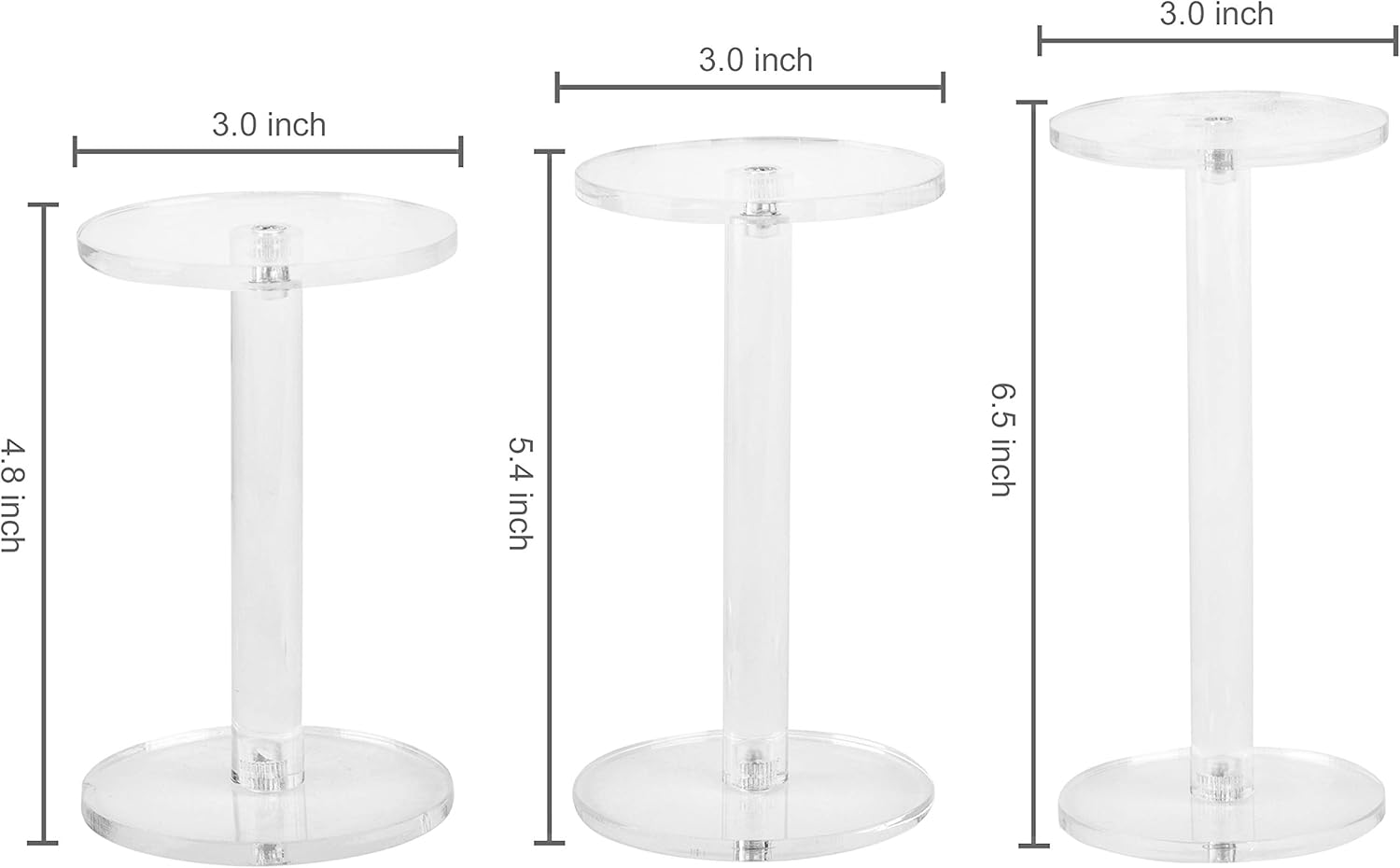 MyGift Acrylic Display Riser Set of 3