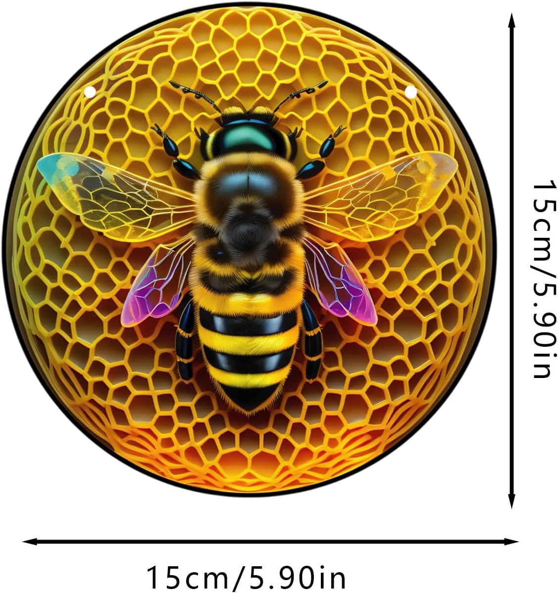 Bee Acrylic Window Hanging Decor Suncatcher
