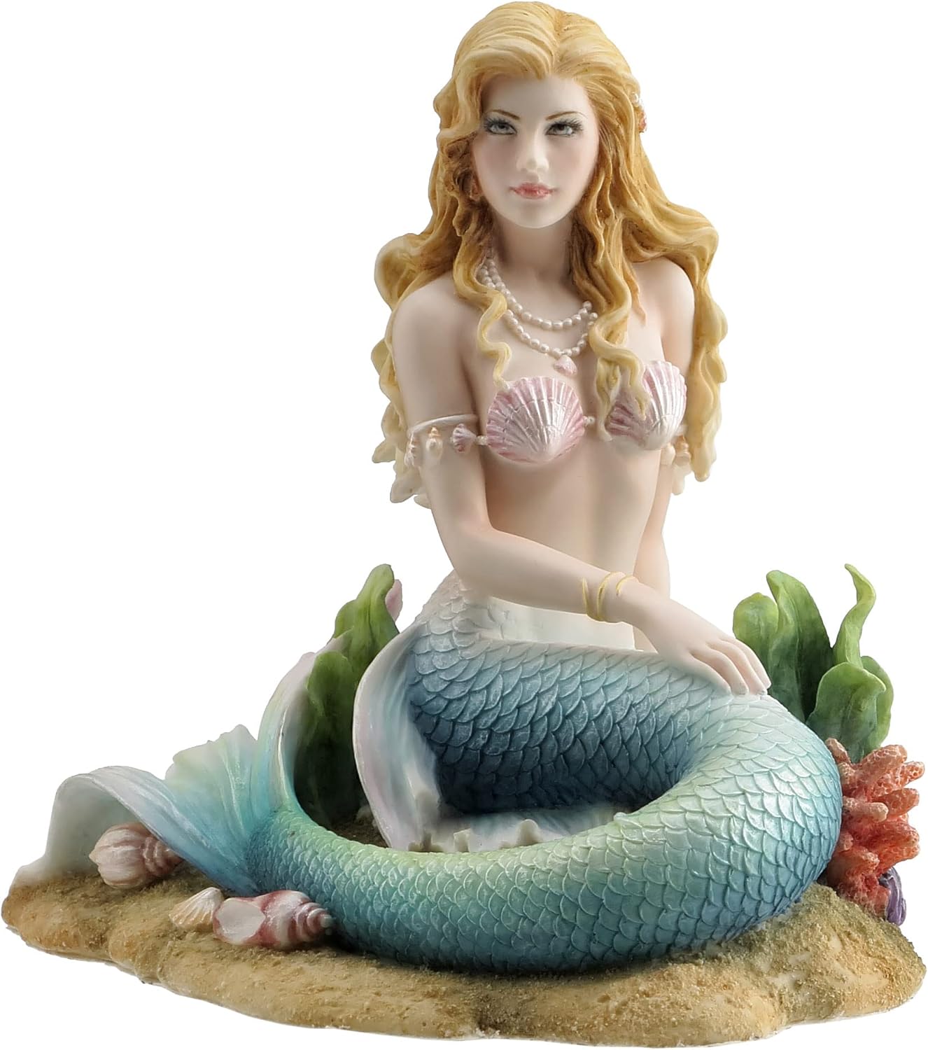 Veronese Design Enchanted Song Mermaid Resin Statue
