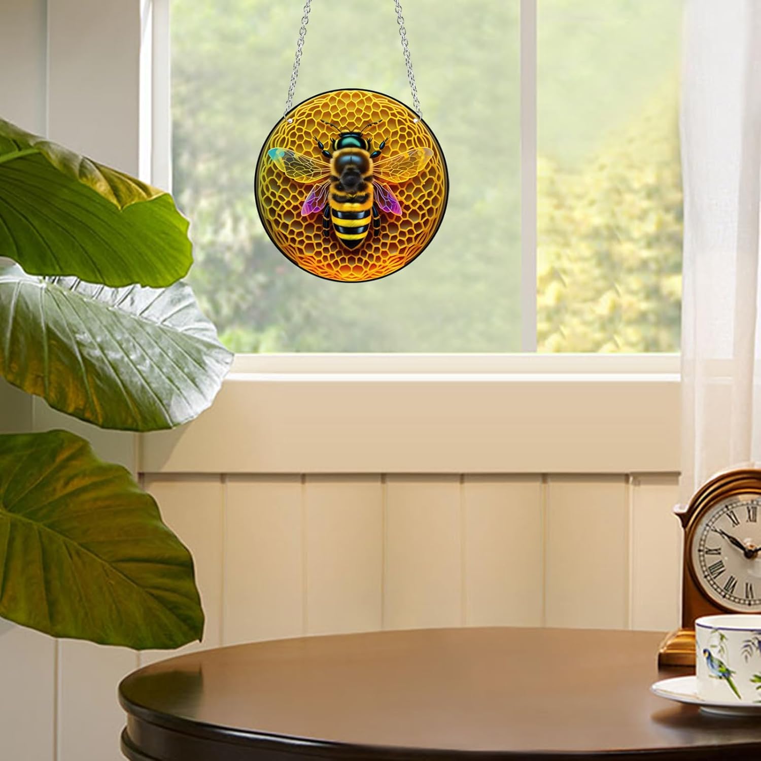 Bee Acrylic Window Hanging Decor Suncatcher
