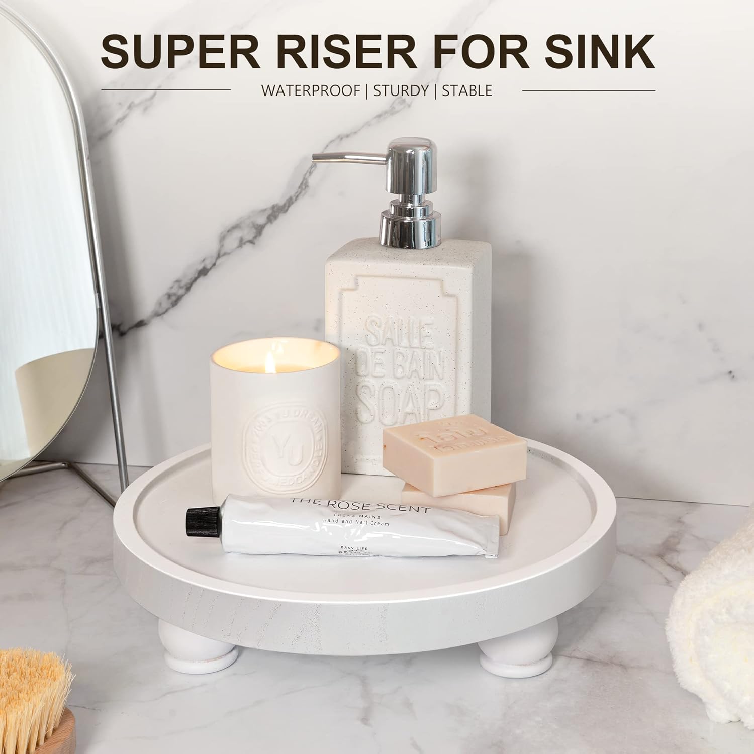 EOSAHR Decorative Wooden Riser for Home Decor