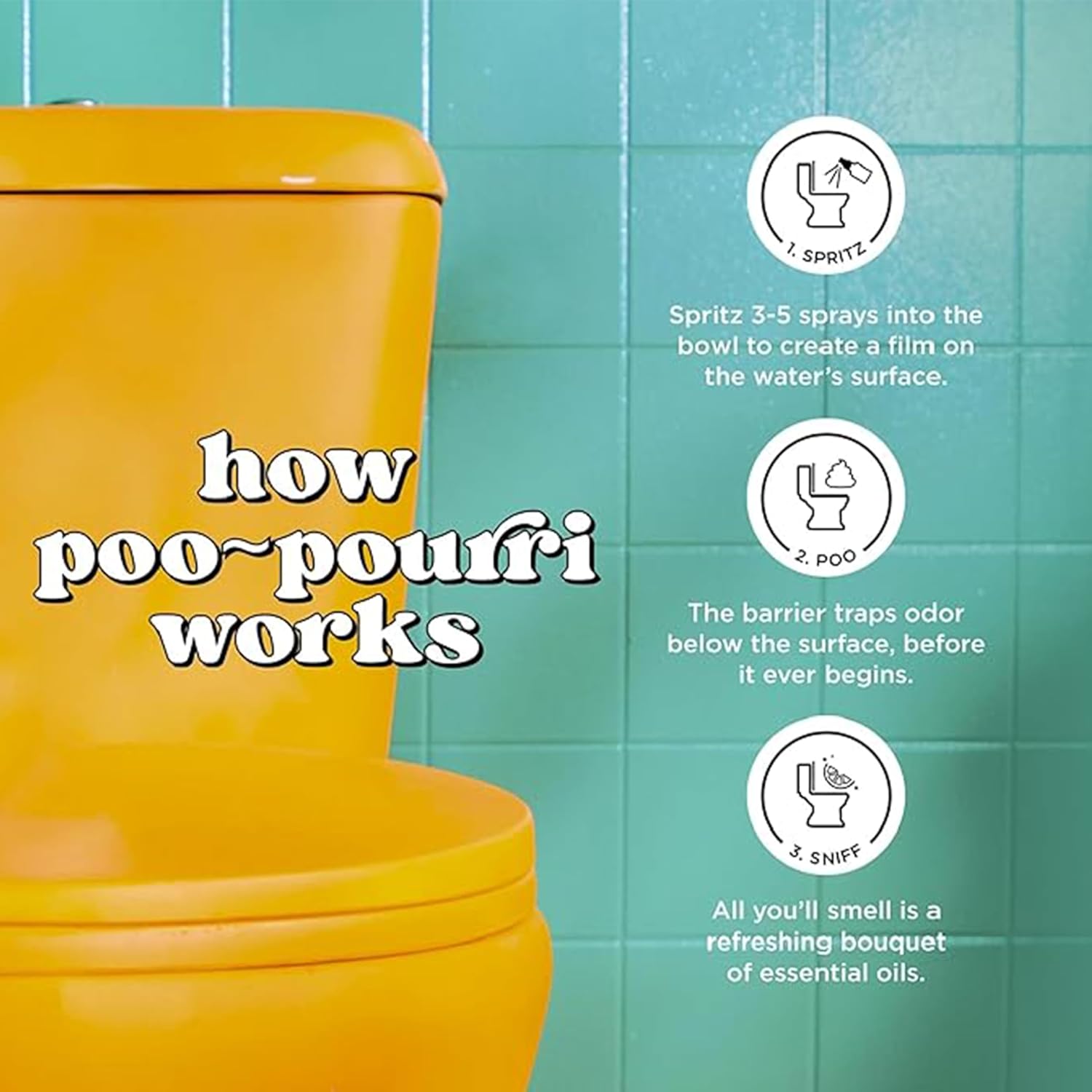 Poo-Pourri Toilet Spray Set 3 Bottles 2 Ounces