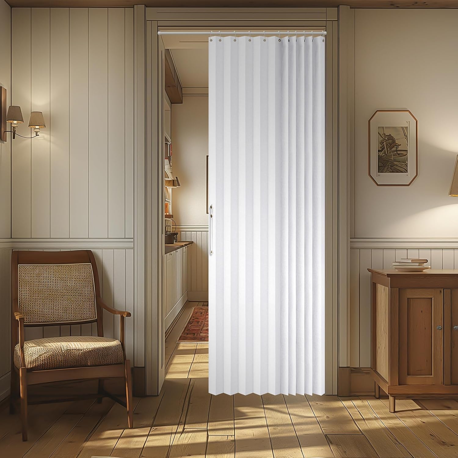 AJAZZ Blackout Accordion Door Curtain 42 x 78