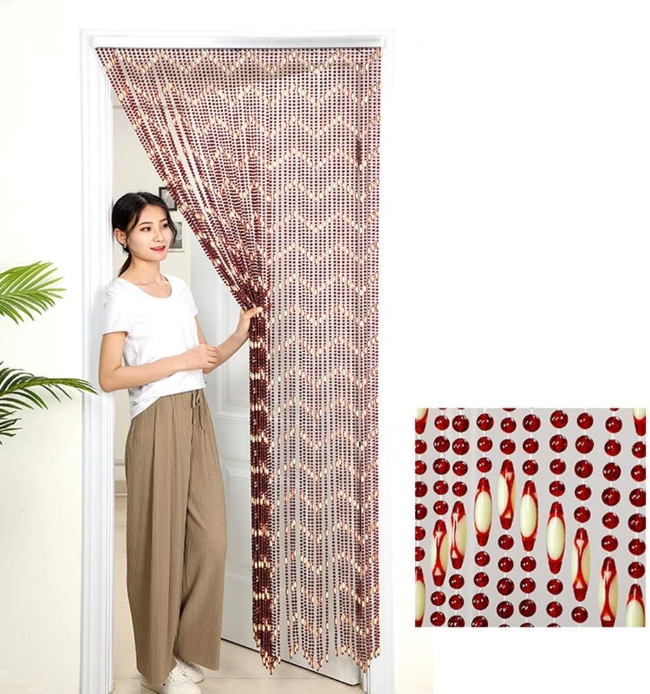 OKUOKA Beaded Curtain for Doorways Room Divider Modern Style