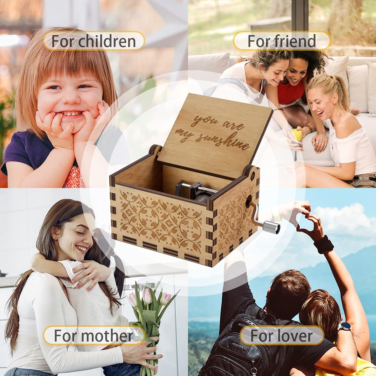 You Are My Sunshine Wood Music Box