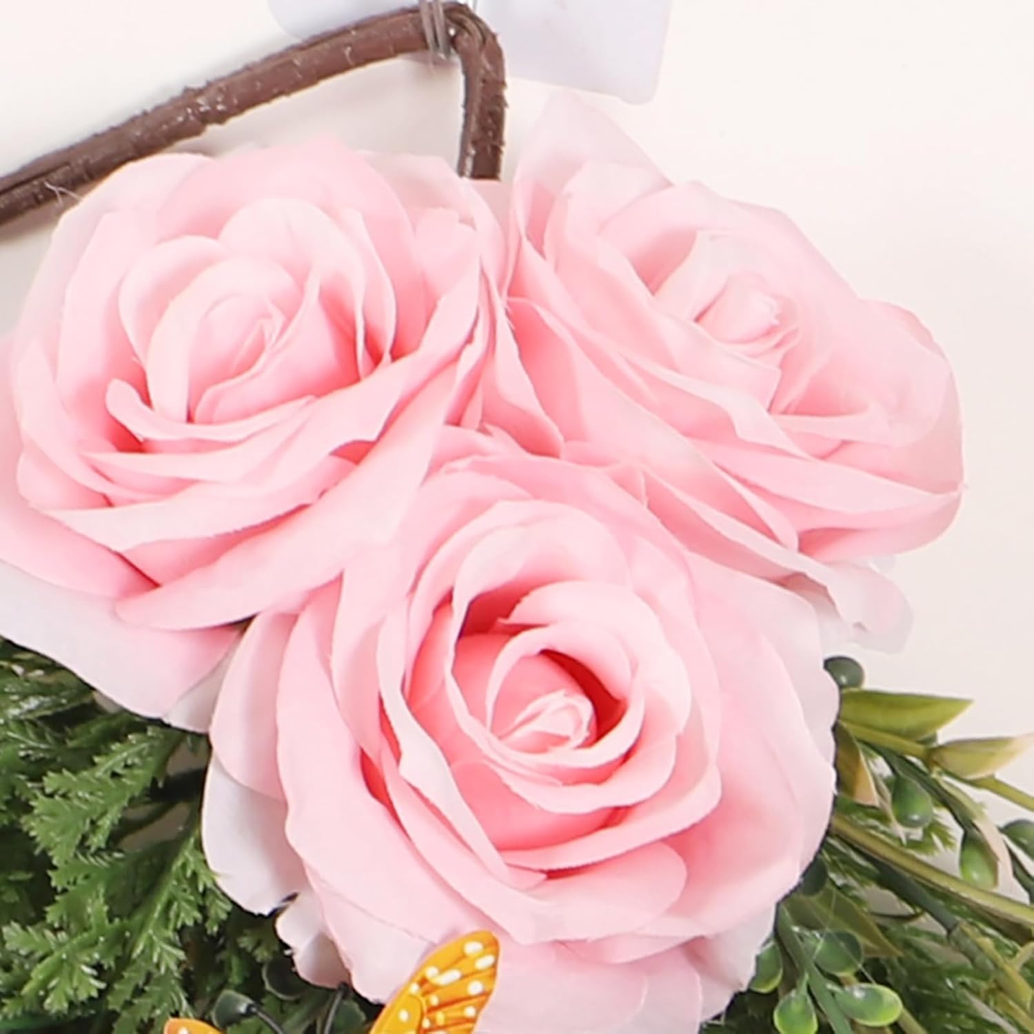 20 Inch Artificial Teardrop Wreath for Home Decor