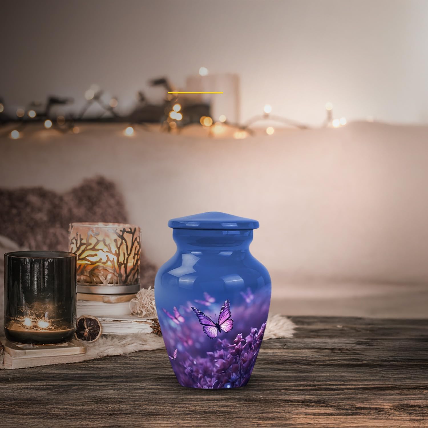 Butterfly Mini Urns for Human Ashes - 3 Inch 4 Pcs