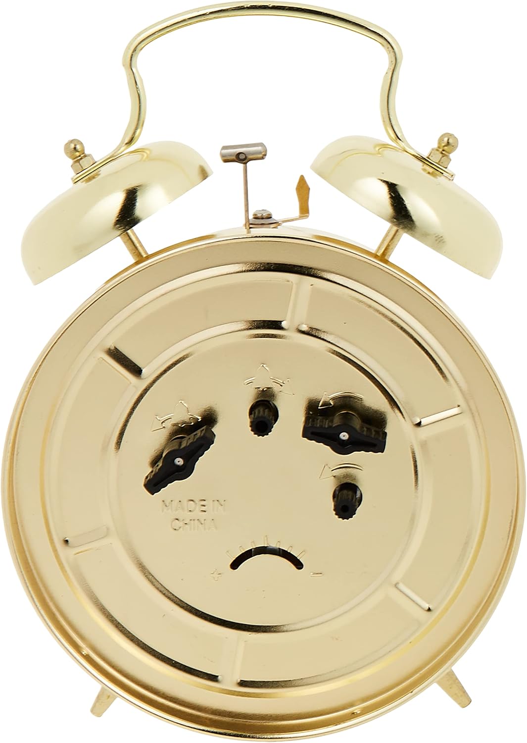 Bulova B8124 Bellman Alarm Clock Gold