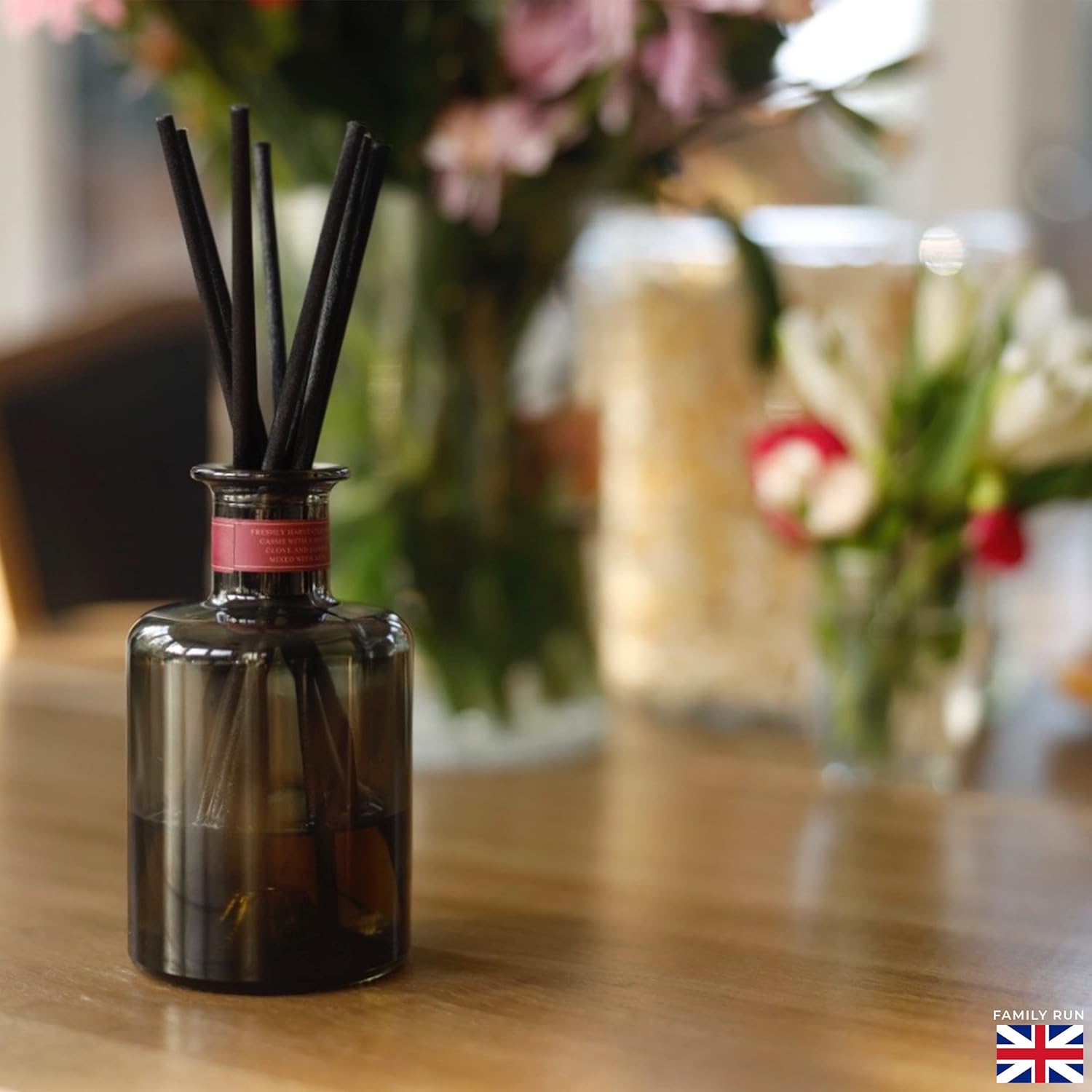 Ziffs Home 120pcs Black Fibre Reed Diffuser Sticks