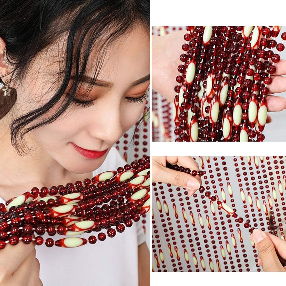 OKUOKA Beaded Curtain for Doorways Room Divider Modern Style