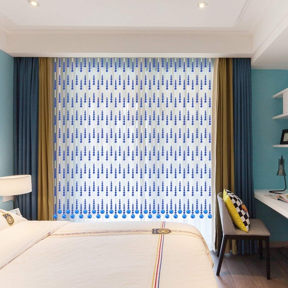 25 Strands Crystal Door Curtain with Stainless Steel Track