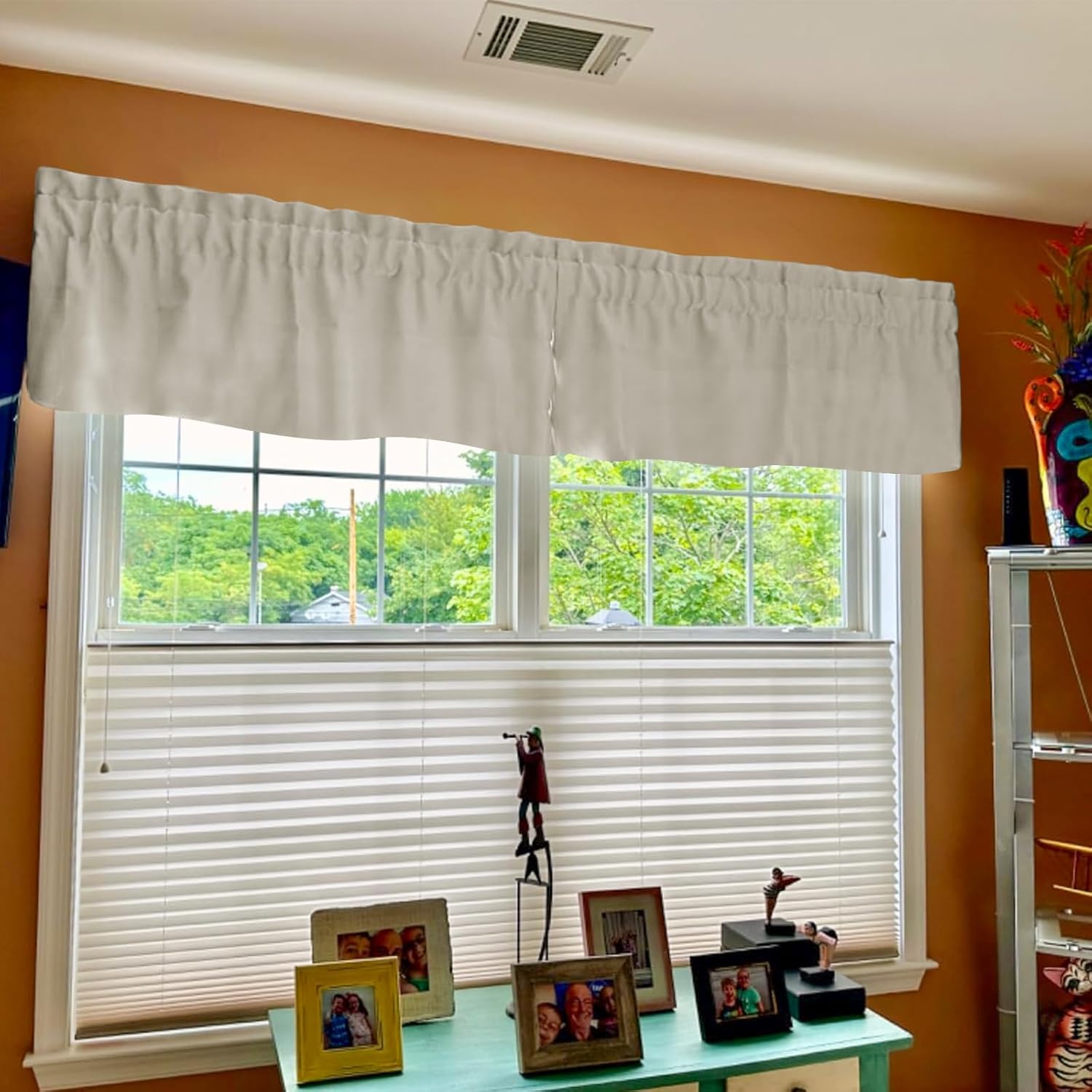 4 Panels Blackout Curtain Valances for Windows