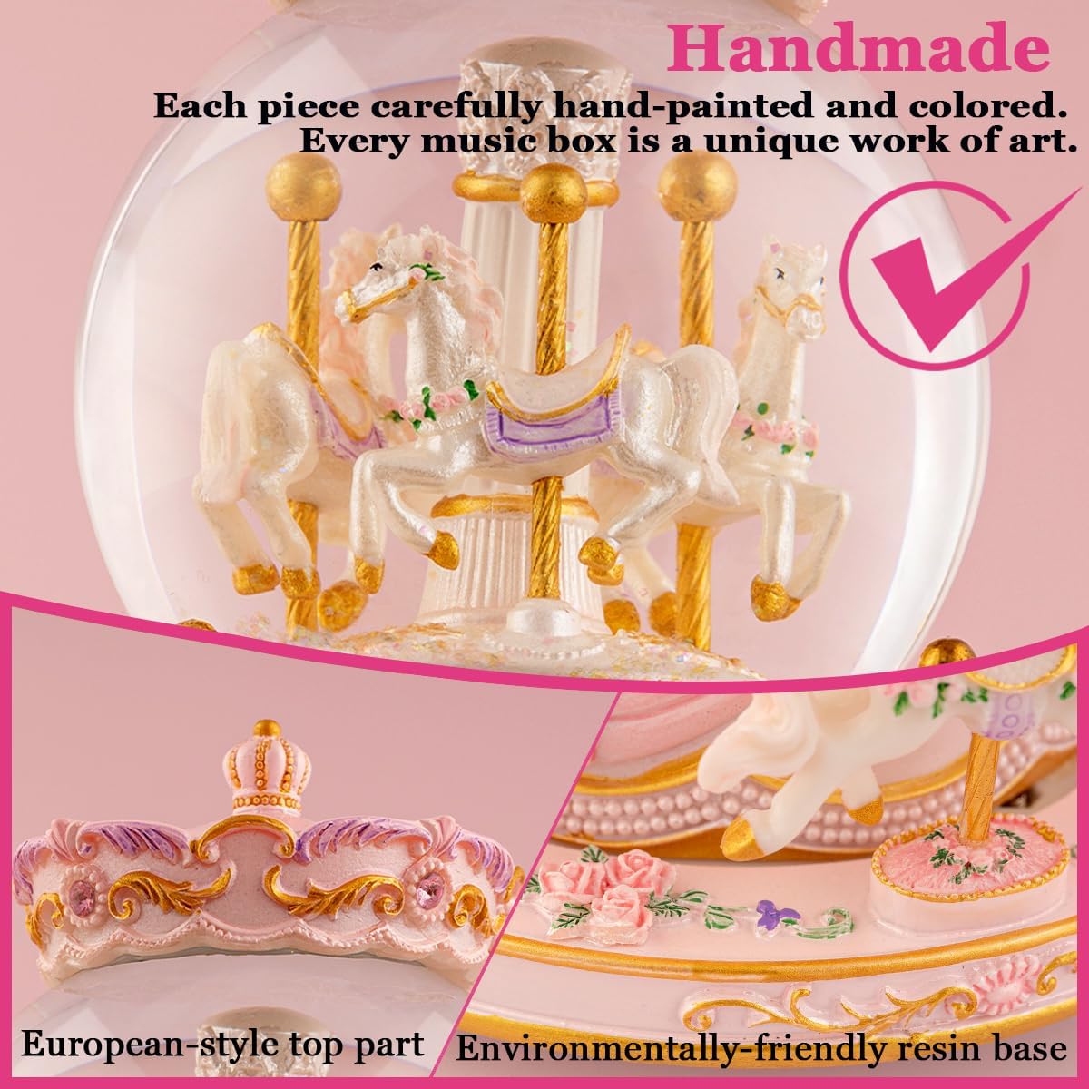 You Are My Sunshine Snow Globe Music Box for Women