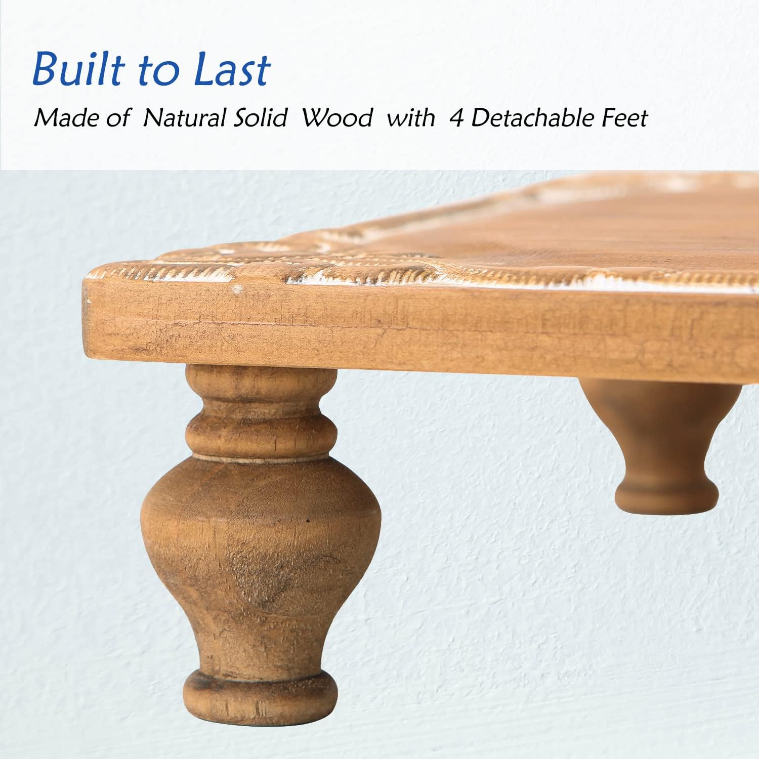 NIKKY HOME Rustic Farmhouse Risers Display Stand